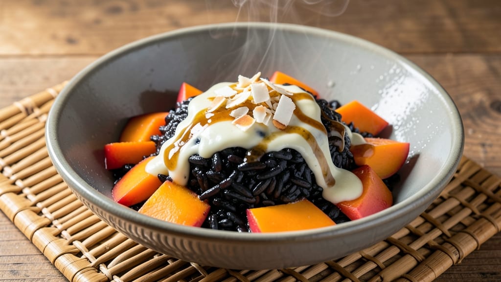 Black Sticky Rice With Mango Recipe: Tropical Sweetness Meets Nutty Depth