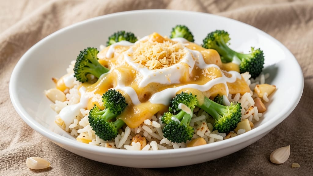 Broccoli and Cheese Rice Recipe Stovetop: Golden Crust and Melty Cheese Magic