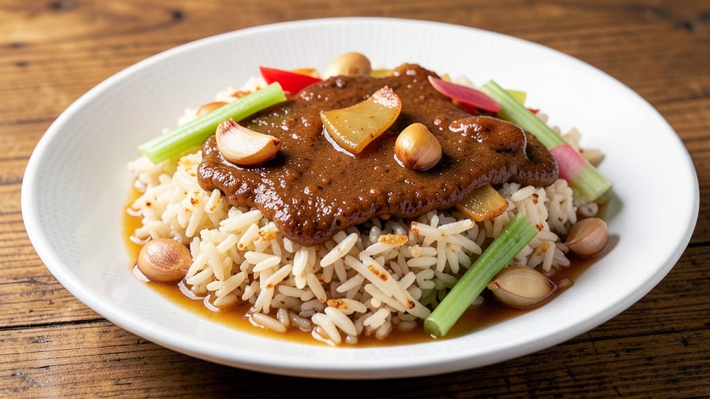 Brown Butter Rice Recipe: Nutty Depth and Toasted Celery Crunch Harmony