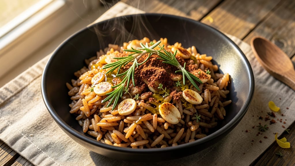 Brown Rice Ninja Foodi Recipe: Smoky Garlic and Herb Grain Bowl Magic