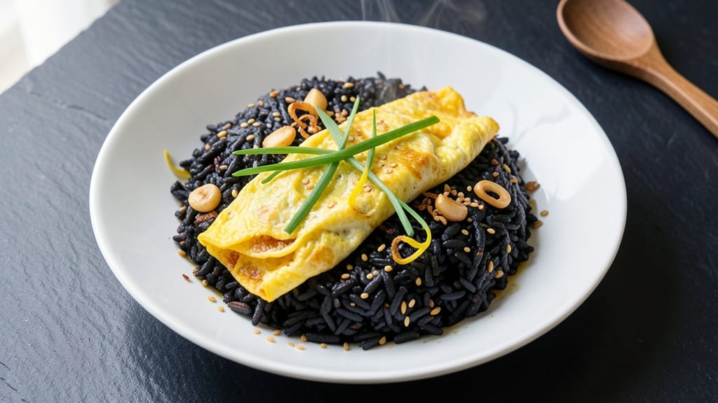 Black Fried Rice Recipe: Garlicky Wok Heat and Crispy Egg Bites