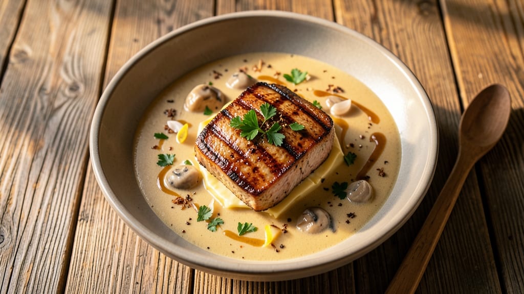 Slow Cooker Pork Chop Recipe with Cream of Mushroom Soup: Melty Cheese Crust Over Juicy Meat