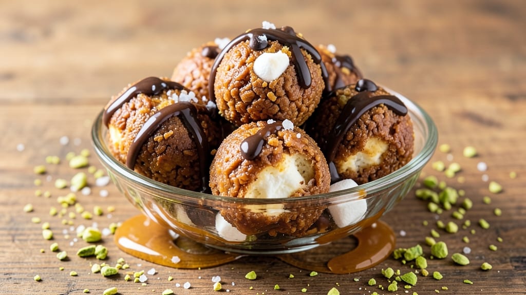 Caramel Rice Krispie Balls Recipe: Buttery Crunch With Gooey Marshmallow Hearts