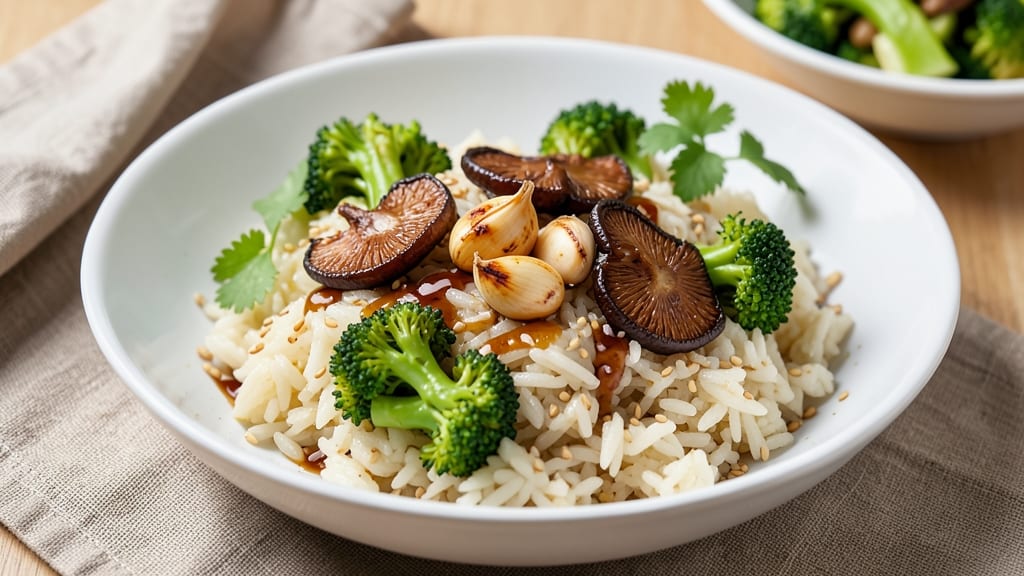 Broccoli Mushroom Rice Recipe: Umami-Packed One-Pan Harmony