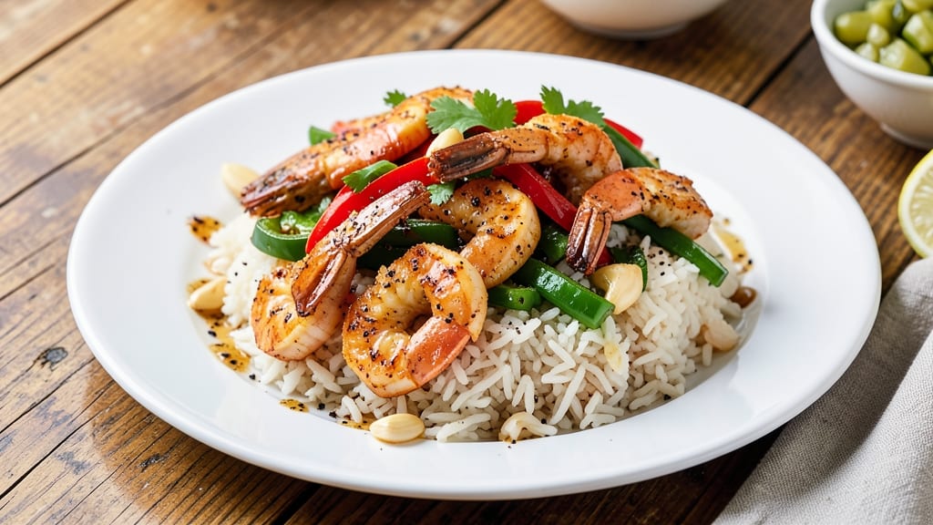 Cajun Shrimp Fried Rice Dinner Recipe: Spicy Garlic Butter Shrimp and Veggie-Packed One-Pan Feast