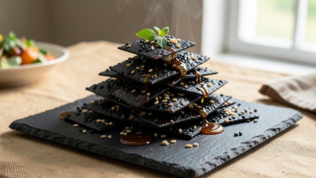 Black Sesame Rice Crackers Recipe: Nutty Crunch With Toasted Depth