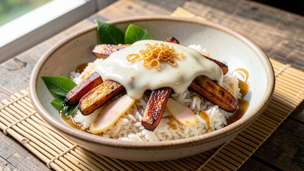 Cassava and Glutinous Rice Recipe: Sticky-Sweet Tropical One-Pan Harmony