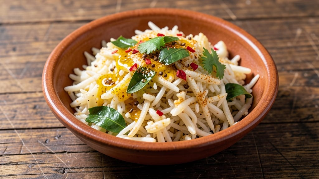 Cauliflower Rice Recipe in Tamil: Tamil-Style Stir-Fry With Mustard Seed Crunch