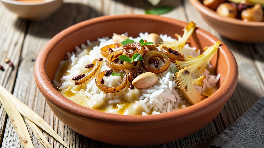 Cameroon Coconut Rice Recipe: Fragrant Spice-Infused Grains With Toasted Celery Crown