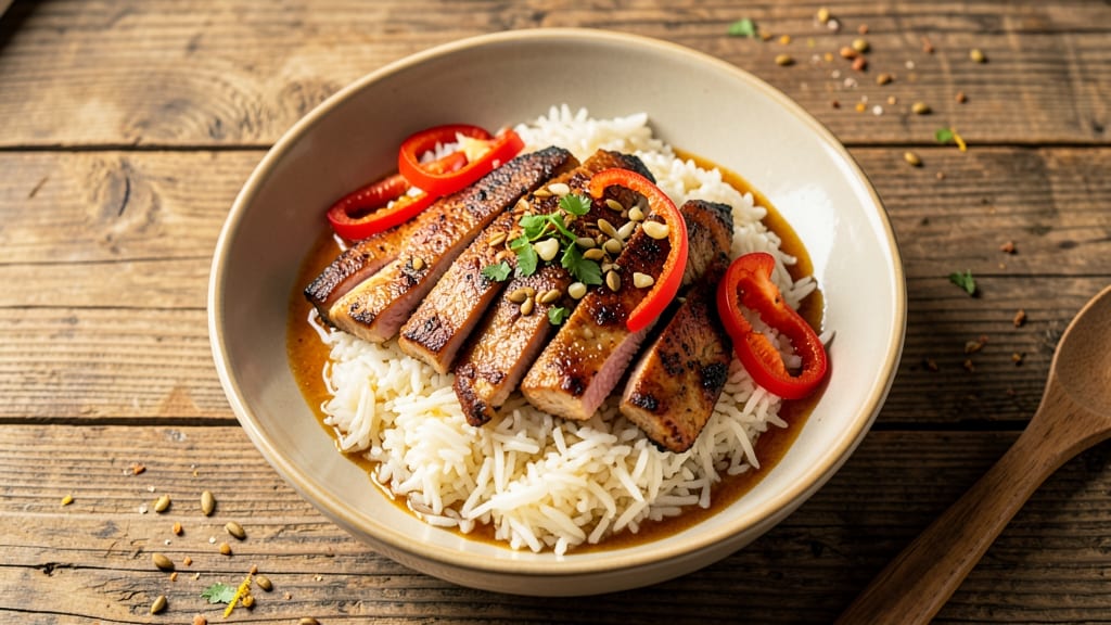 Caribbean Rice Bowl Recipe: Toasted Spice Crunch Over Coconut-Creamy Grains