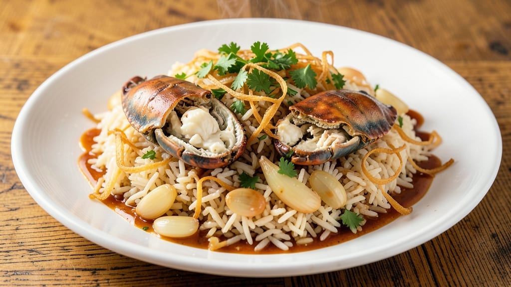 Cajun Crab and Rice Recipe: Spicy Butter-Poached Seafood with Fluffy Grains
