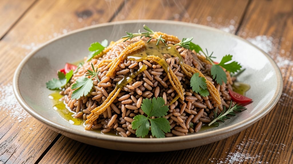 Brown Rice Medley Recipe: Toasted Celery Crunch and Savory Herb Harmony