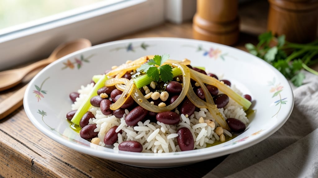 Canned Red Beans and Rice Recipe No Meat: Smoky Garlic-Celery Crunch Without the Meat