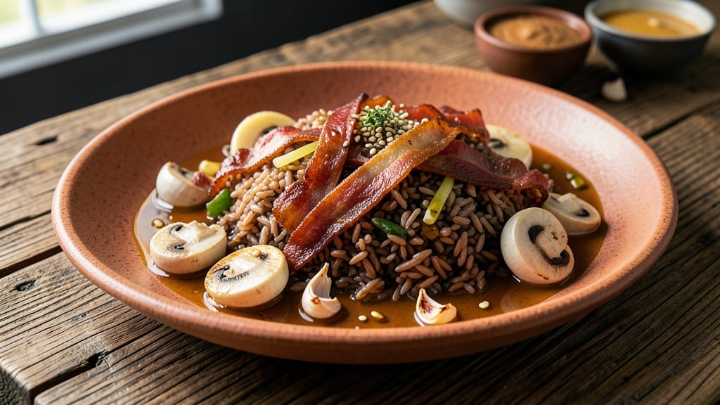 Canadian Wild Rice Recipe: Nutty Earthy Grains With Smoky Bacon Bits