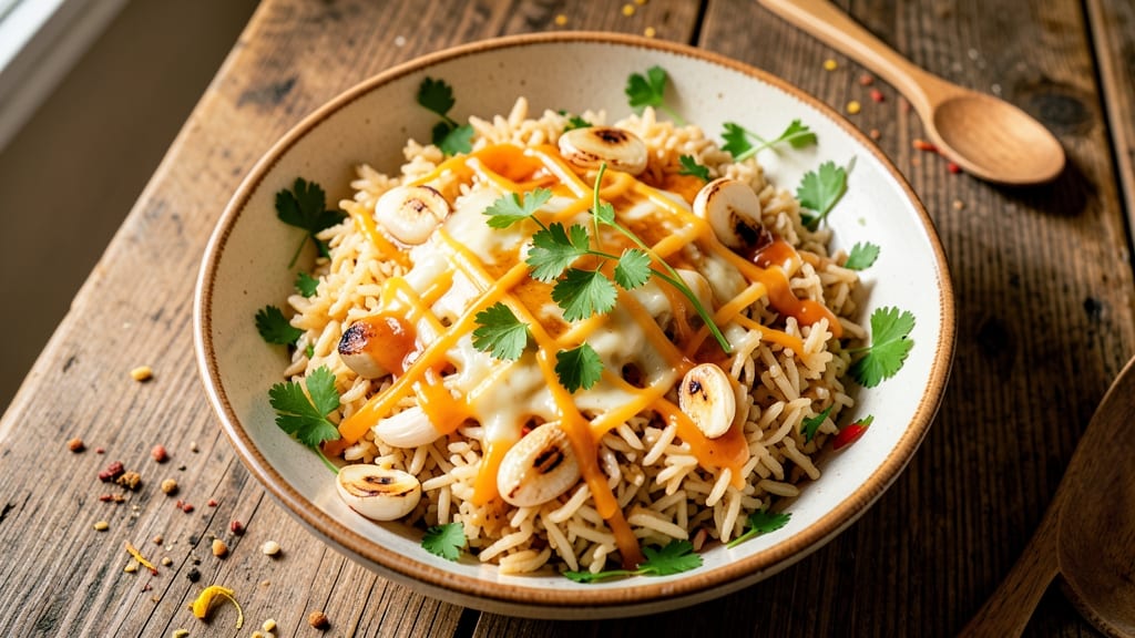Cheesy Leftover Rice Recipe With Rice: Crispy-Topped One-Pan Revival