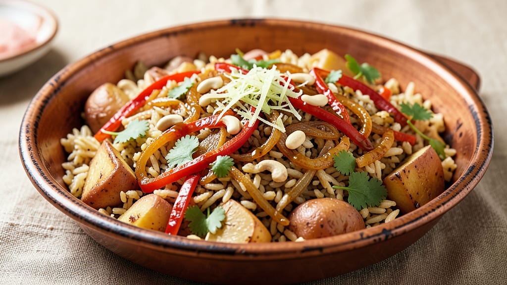 Brown Rice Veg Biryani Recipe: Fragrant Saffron and Herb-Layered One-Pot Magic