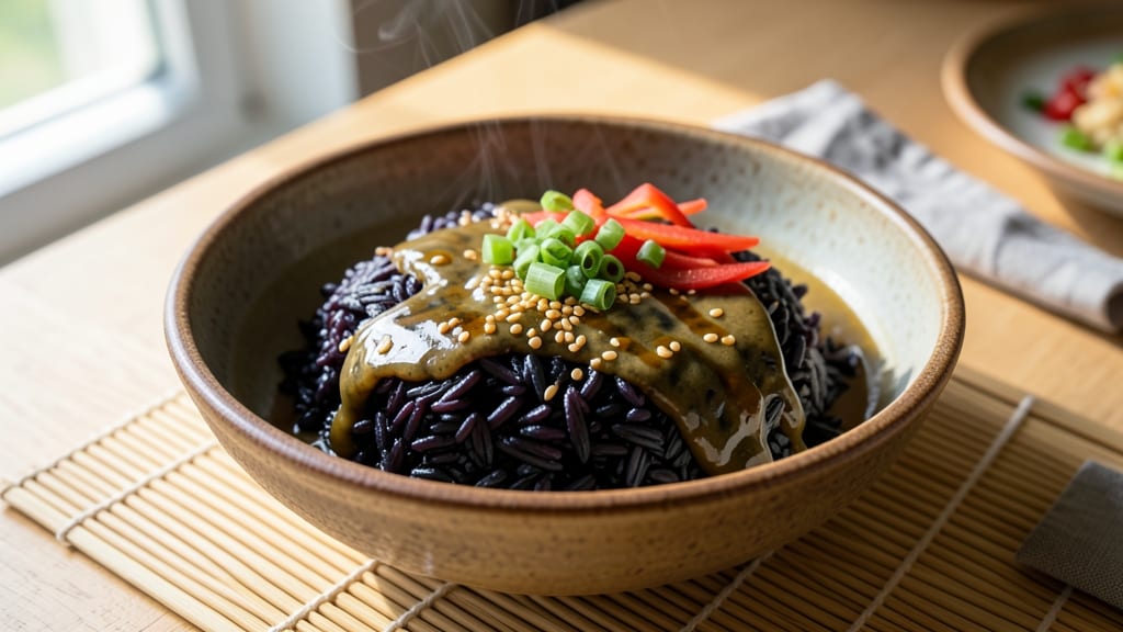 Black Rice Breakfast Recipe: Nutrient-Packed Porridge With Toasted Sesame Crunch