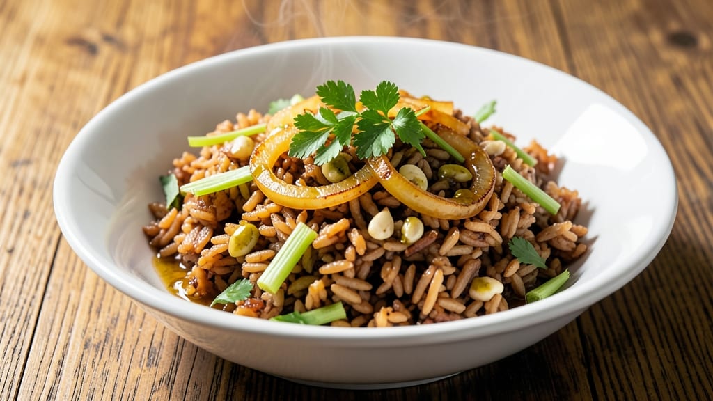 Brown Rice Pilaf Recipe: Rice Cooker Magic With Toasted Celery Crown