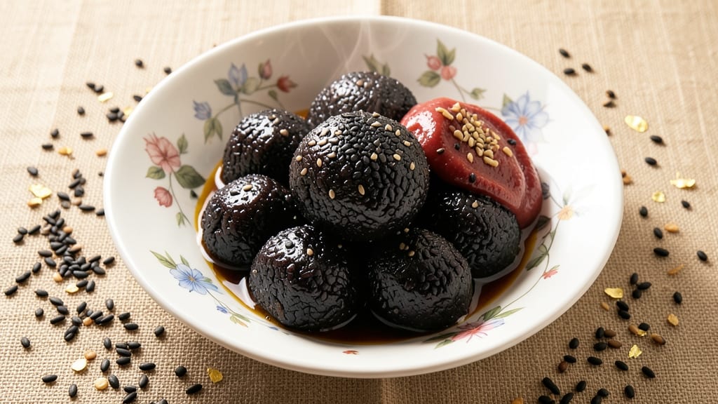 Black Sesame Glutinous Rice Balls Recipe: Nutty-Sweet Dumplings Steamed to Perfection