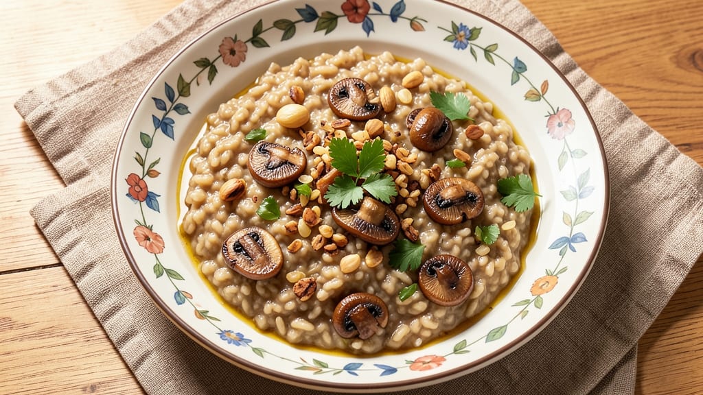 Brown Rice and Mushroom Risotto Recipe: Umami-Rich Mushroom Depth in One Pot