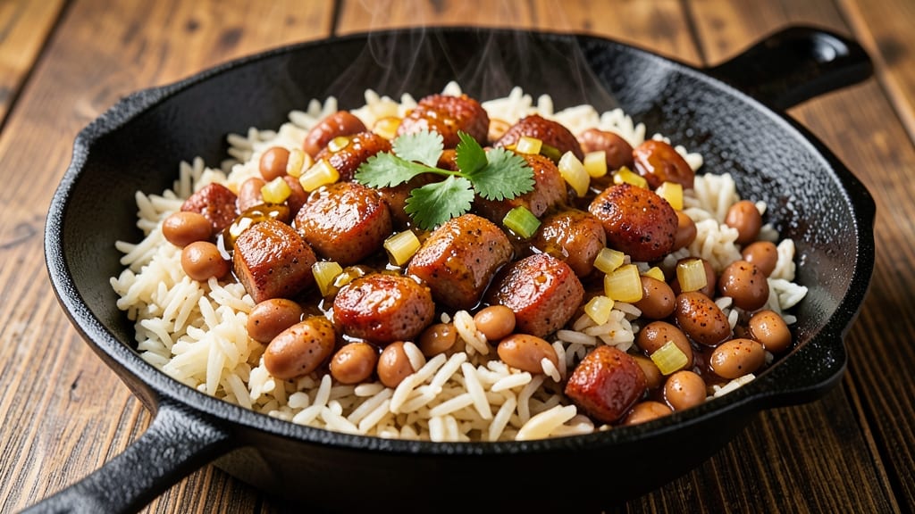 Cajun Pinto Beans and Rice Recipe: Smoky Spice-Packed One-Pot Feast