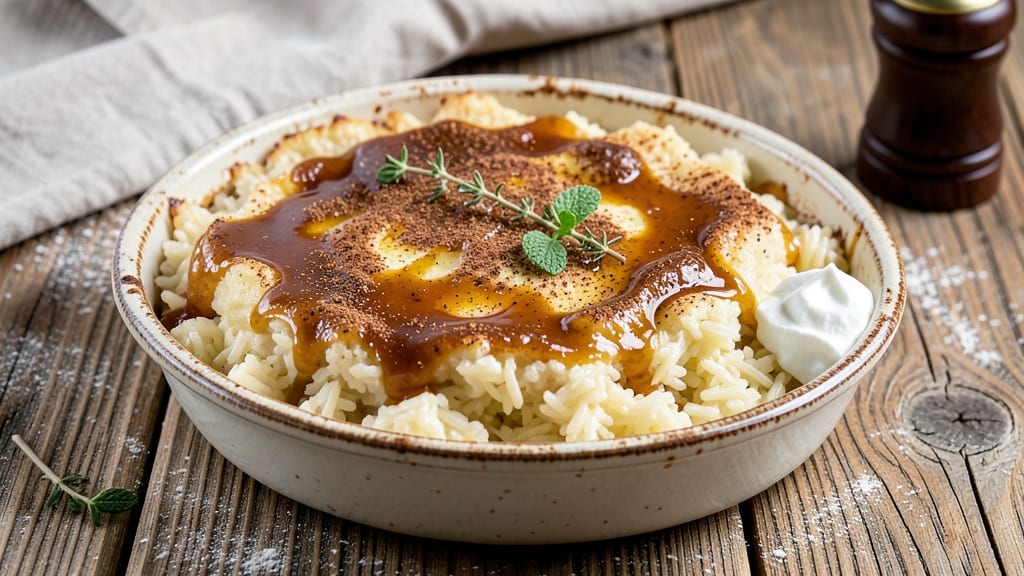British Baked Rice Pudding Recipe: Warm Vanilla and Cinnamon Spiced Delight