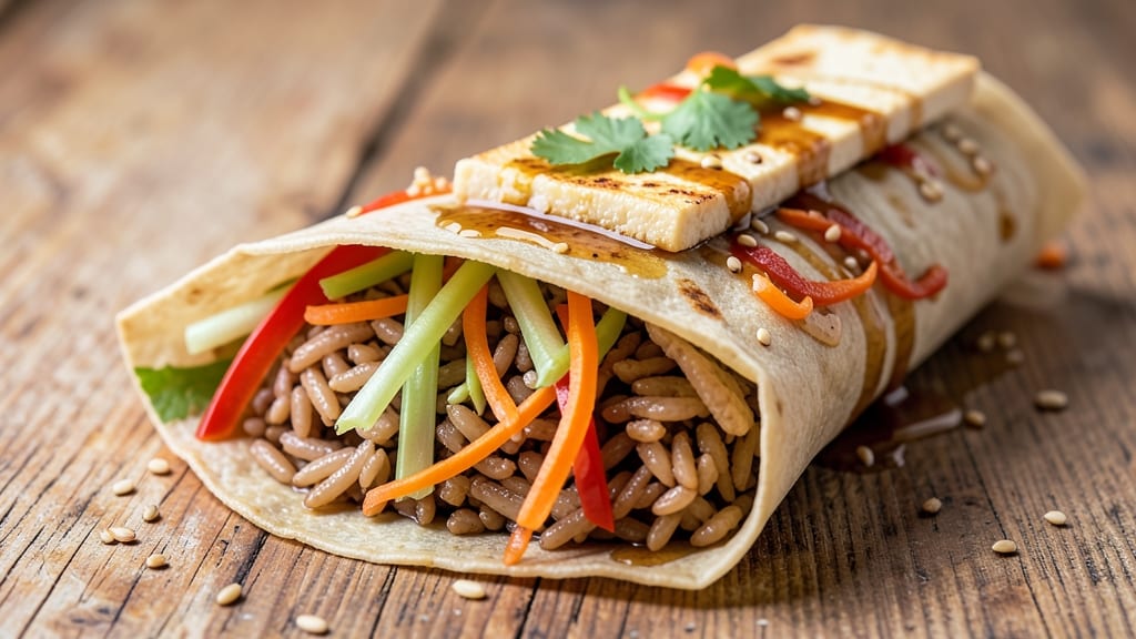 Brown Rice Wraps Recipe: Crunchy Celery Crown with Savory Filling