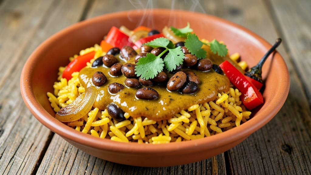 Caribbean Yellow Rice and Beans Recipe: Turmeric-Infused One-Pot Magic