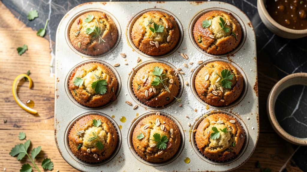Brown Rice Muffins Recipe: Savory Herb-Crusted Bites With Nutty Depth