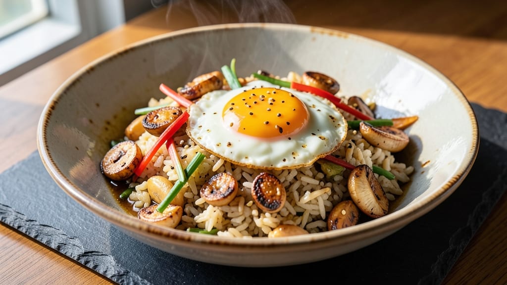 Burnt Garlic Fried Rice Recipe: Charred Garlic Crunch With Eggy Richness