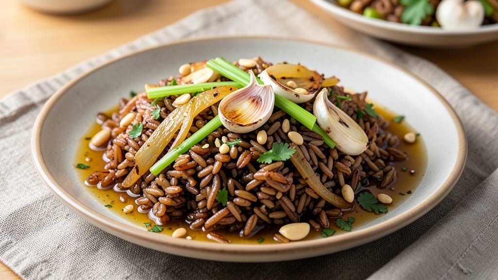 Brown and Wild Rice Pilaf Recipe: Nutty Earthy Flavor With Toasted Celery Crunch