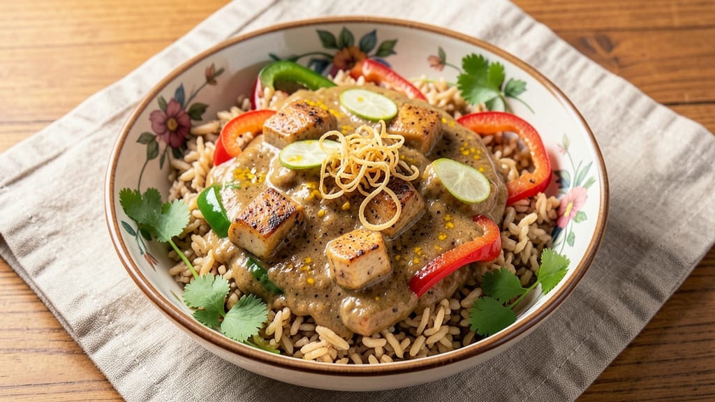 Brown Rice Curry Recipe: Fragrant Coconut and Turmeric Spice Harmony