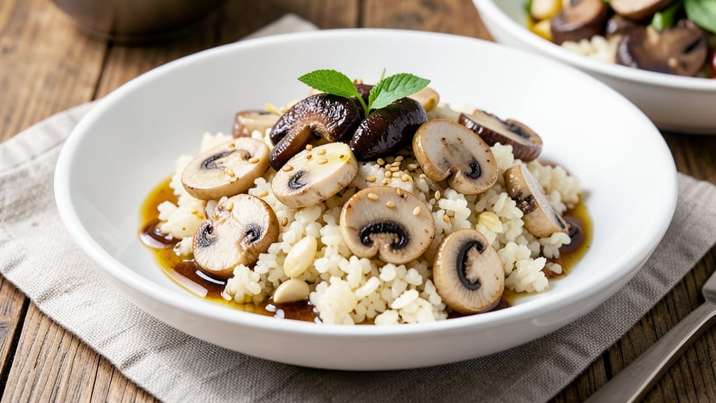 Cauliflower Rice and Mushroom Recipe: Umami-Packed One-Pan Savory Delight
