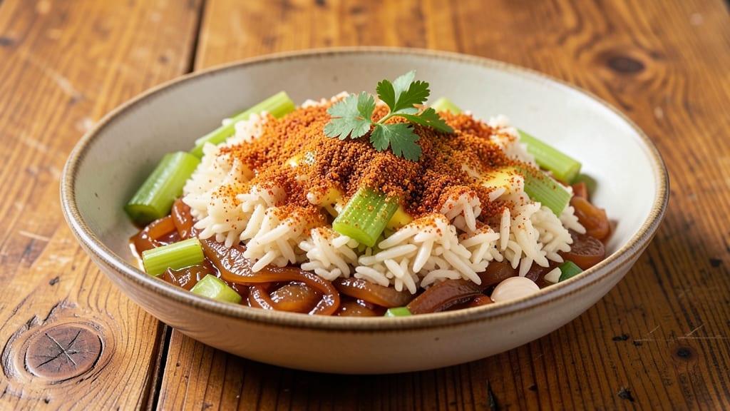 Cajun Spiced Rice Recipe: Bold One-Pot Heat with Toasted Celery Crunch
