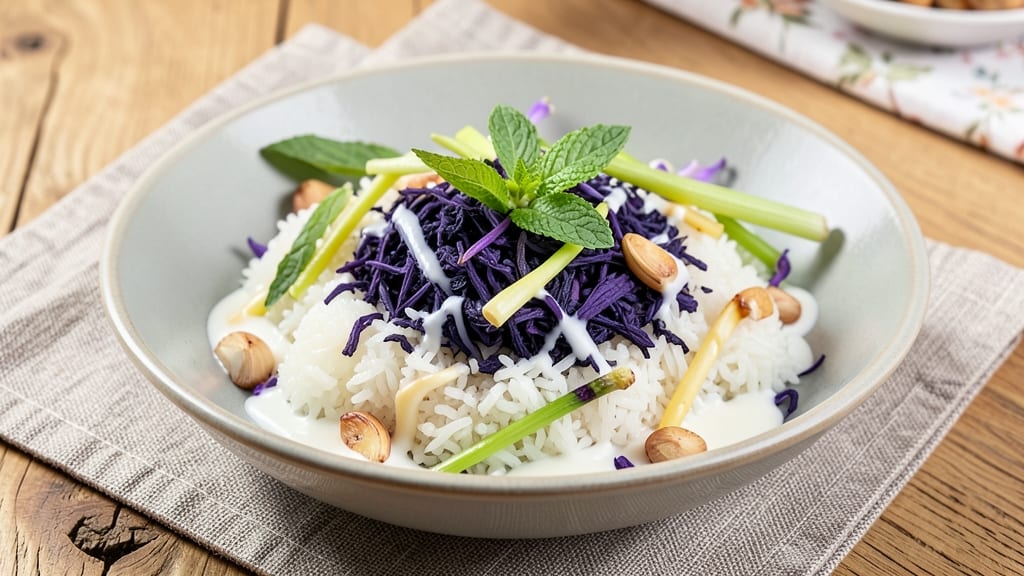 Butterfly Pea Flower Rice Recipe: Purple-to-Green Color-Changing Magic
