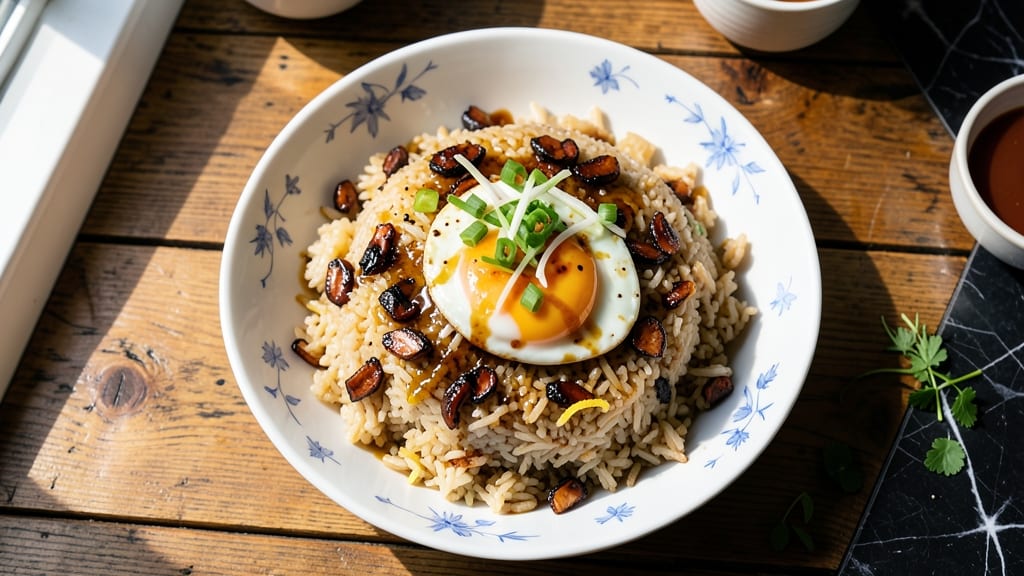 Burnt Garlic Egg Fried Rice Recipe: Smoky Char and Silky Eggy Richness