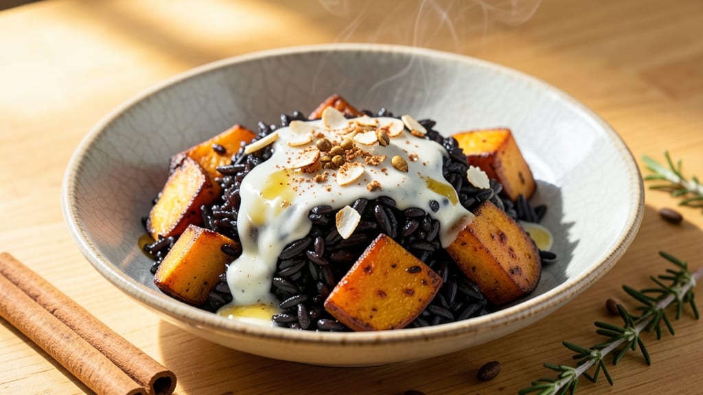 Black Rice and Sweet Potato Recipe: Warm Spiced Dessert with Nutty Depth