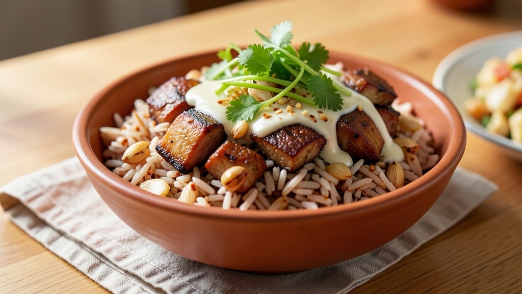 Chamorro Red Rice Recipe: Rice Cooker Crispy Celery Crown Magic