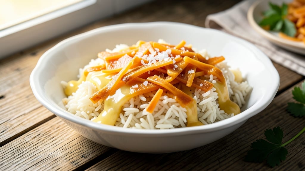 Cheesy White Rice Recipe: Three-Ingredient One-Pot Magic