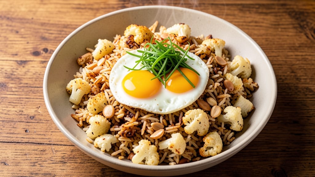 Cauliflower Fried Rice Recipe Using Frozen Cauliflower: Crispy Rice and Veggie-Packed in 20 Minutes