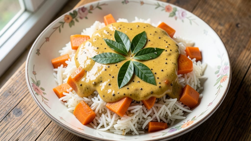 Carrot Rice Recipe in Tamil: Fragrant Turmeric and Coconut Milk Harmony