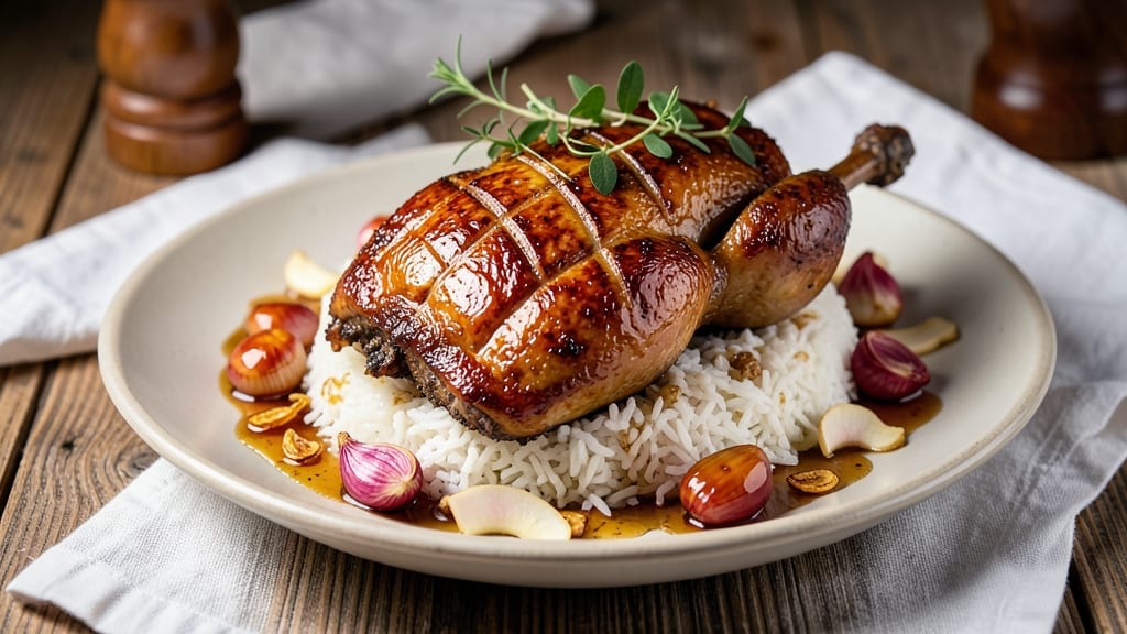 Braised Duck and Jasmine Rice Recipe: Deep-Roasted Aroma With Silky Grains