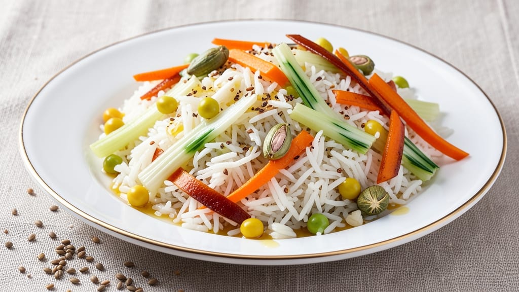 Bombay House Rice Recipe: Smoky Cumin and Celery Crown Crunch