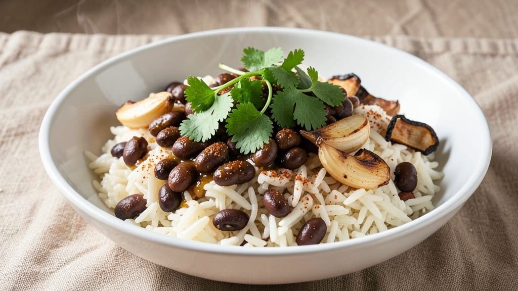Black Beans and Rice Pressure Cooker Recipe: Smoky Garlic-Infused One-Pot in 20 Minutes
