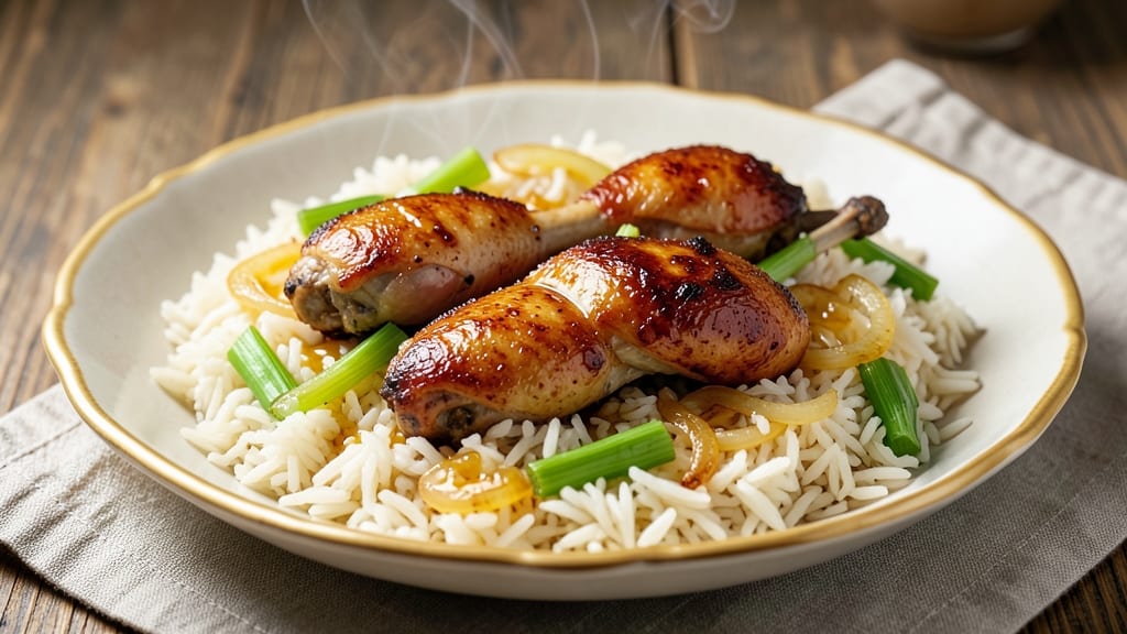 Caribbean Christmas Rice Recipe: Toasted Celery Crunch Over Savory Shreds
