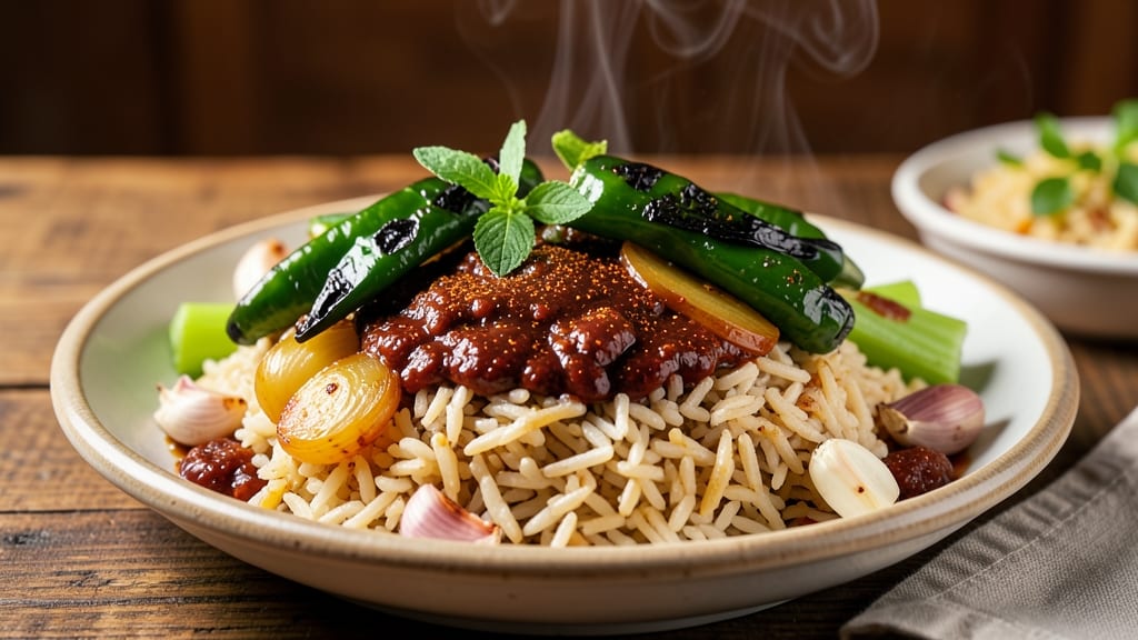 Caribbean Jerk Rice Recipe: Smoky-Spiced One-Pot with Celery Crunch