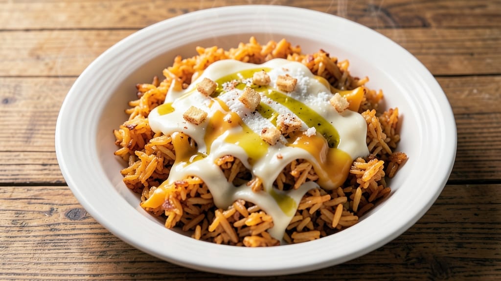 Cheesy Instant Rice Recipe: Crispy Top, Melty Magic in One Pan