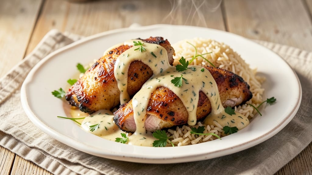 Campbell's Supper Bakes Herb Chicken With Rice Copycat Recipe: One-Pan Creamy Herb Magic