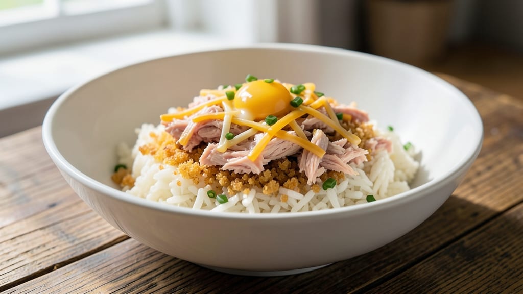 Canned Tuna and Rice Recipe: Crispy Top, Melty Cheese Harmony