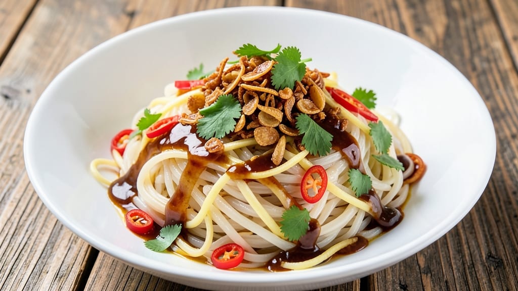 Broad Rice Noodles Recipe: Wok-Tossed Crunch With Fragrant Ginger Zing